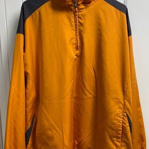 grand slam golf men's orange windbreaker size xl pre owned